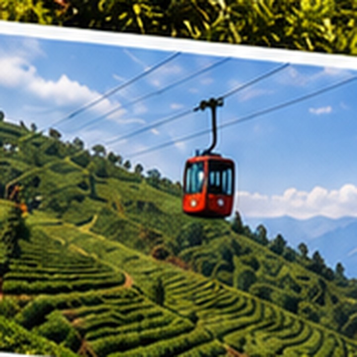 Darjeeling tea garden and ropeway