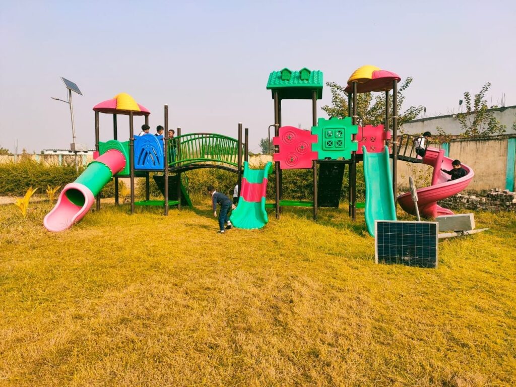 Students participating in a school activity at Ballia Jaipuria School