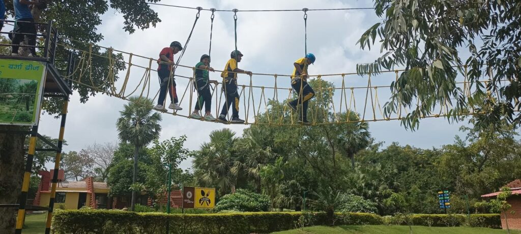 Students participating in a school activity at Ballia Jaipuria School