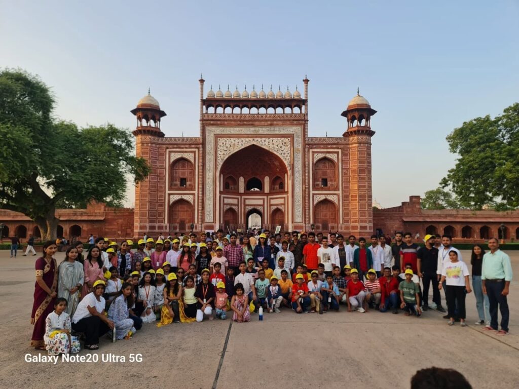 Students participating in a school activity at Ballia Jaipuria School