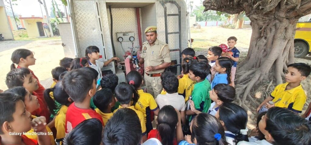 Students during a safety awareness session